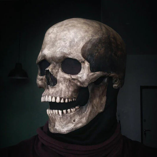 Skull Mask W/ Movable Jaw
